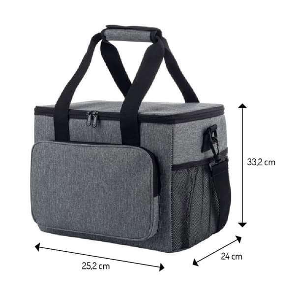 Kylväska 20 l - Grå / Termisk väska / Isolerad matväska / Pickn