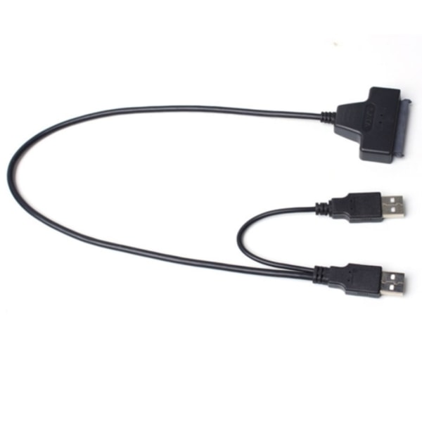 Dubbel USB 2.0 till SATA hårddisk 2.5" SATA HDD / SSD-adapter
