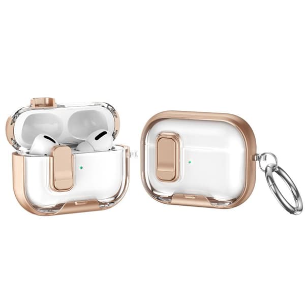 Skyddsfodral med ställ till AirPods Pro - Guld