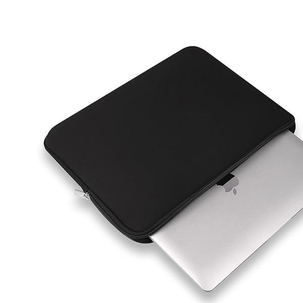 Laptopsleeve 14 tuumaa musta – pehmustettu neopreenisuojus kann