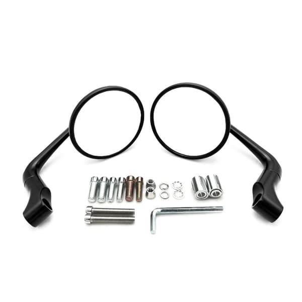 Sidespejle til motorcykler i aluminium og ABS