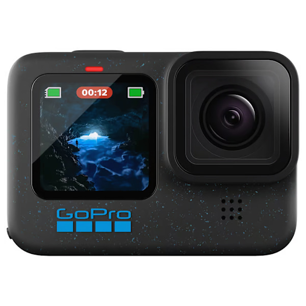 GoPro Hero12 Black actionkamera med 5,3K-opløsning og HyperSmoo Sort