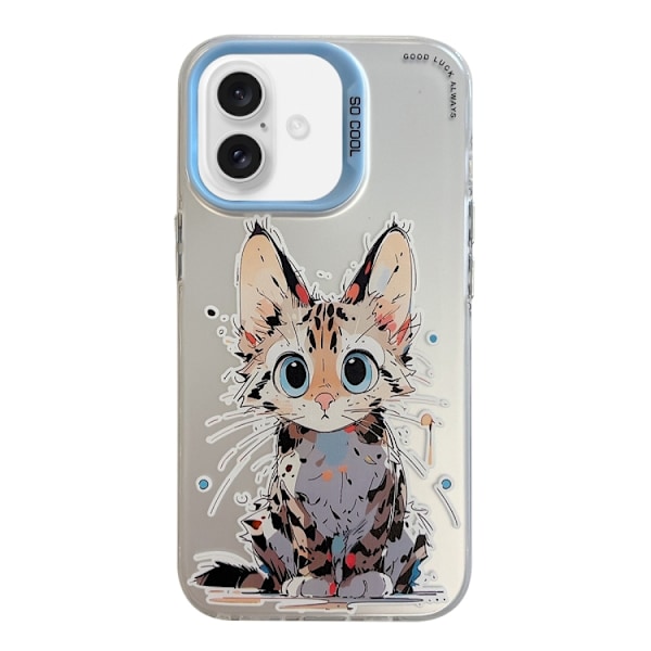 IPhone 16 bagcover - Oliemaleri, trist kat