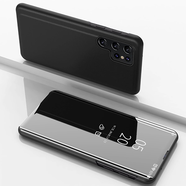 Clear View Fodral till Samsung Galaxy S25 Ultra - Svart