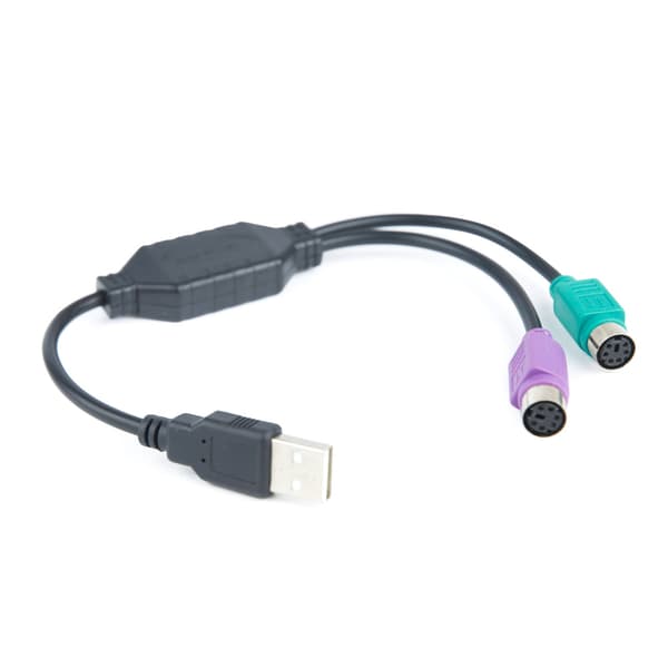 USB–PS/2-sovitin 30 cm / PS/2-adapteri hiirelle ja näppäimistöl
