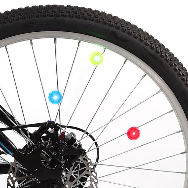 LED Cykelhjulsbelysning 2-pack Röd