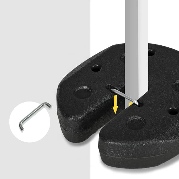 Parasolvikter 4-pack / tältvikter 12 kg / vikter för paviljong