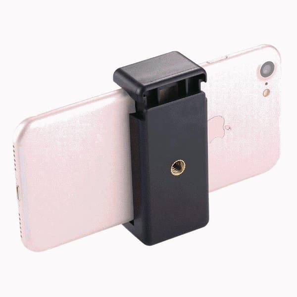 Universel mobilholder til stativ og selfiestang