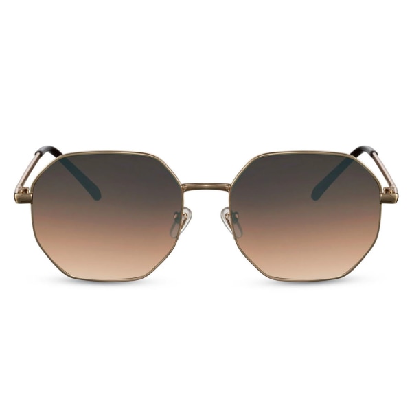 Eco Solbriller - Guldfarvede med brune glas