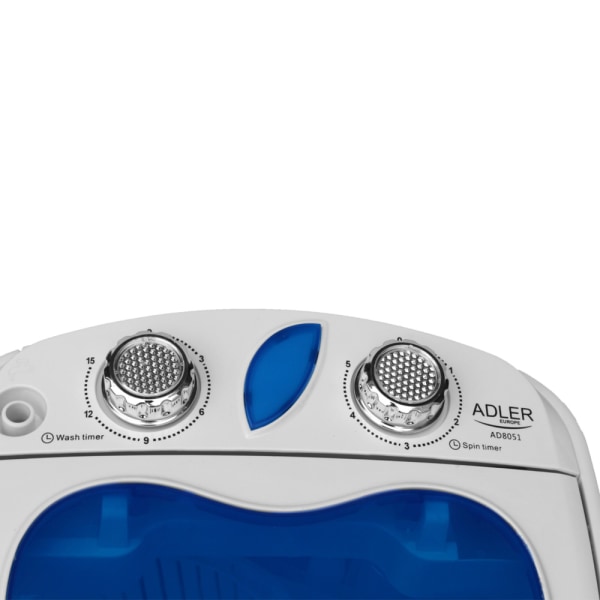 Adler mini tvättmaskin med centrifugering - perfekt för resor o