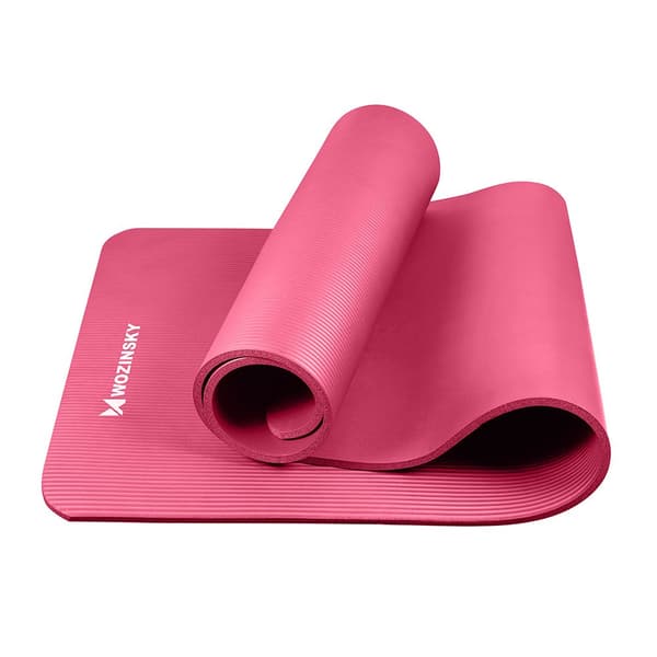 Wozinsky Yogamåtte 181 x 63 x 0,9 cm - Pink