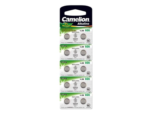 AG6 / 370 / 371 / LR920 Knappcellsbatteri 10-pack
