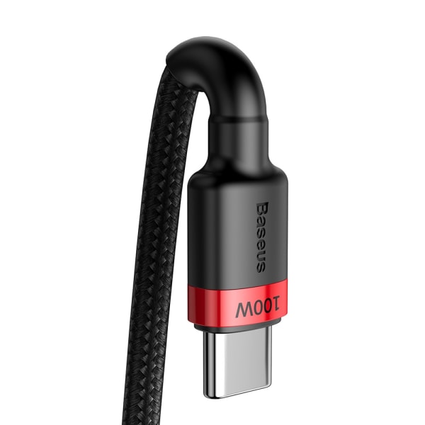 Baseus Cafule PD USB-C - USB-C 100W 5A 2 m Punainen/Musta