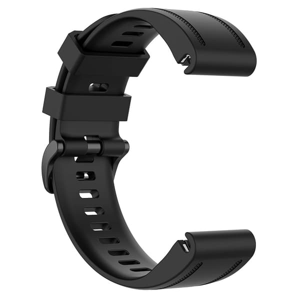 Armbånd i silikone til Garmin Fenix ​​​​6S - 20mm - Sort