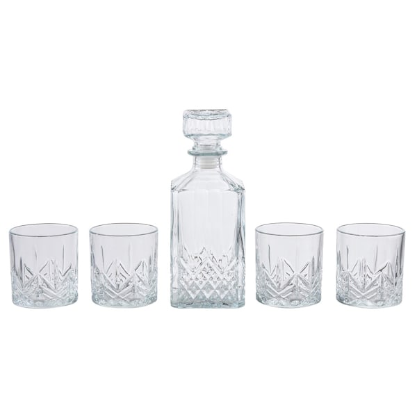 Whiskeykaraff med 4 glas