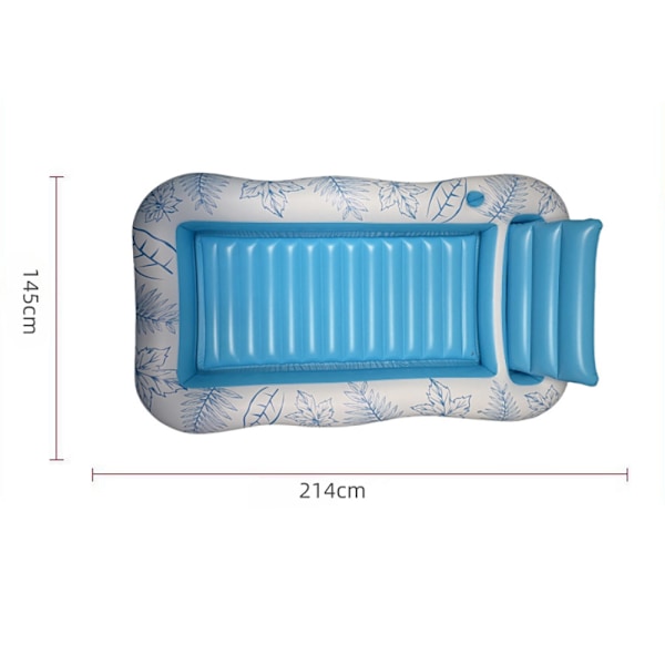 Stor uppblåsbar poolmadrass 204x128cm - Sunkissed Tanning madra