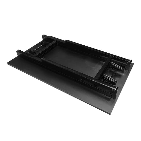 Hopfällbart bord 100×60×75 cm / fällbart skrivbord med stålram