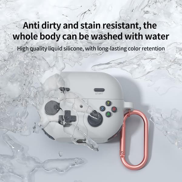 Silikoneetui i retro gaming-stil til Samsung Galaxy Buds3 FE -