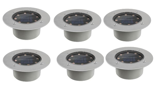 6-pack Mark Spotlight ulkovalaistus aurinkokennoilla
