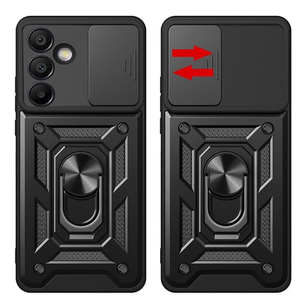 Hybrid Armor Camshield Shell med mobilring og kamerabeskyttelse