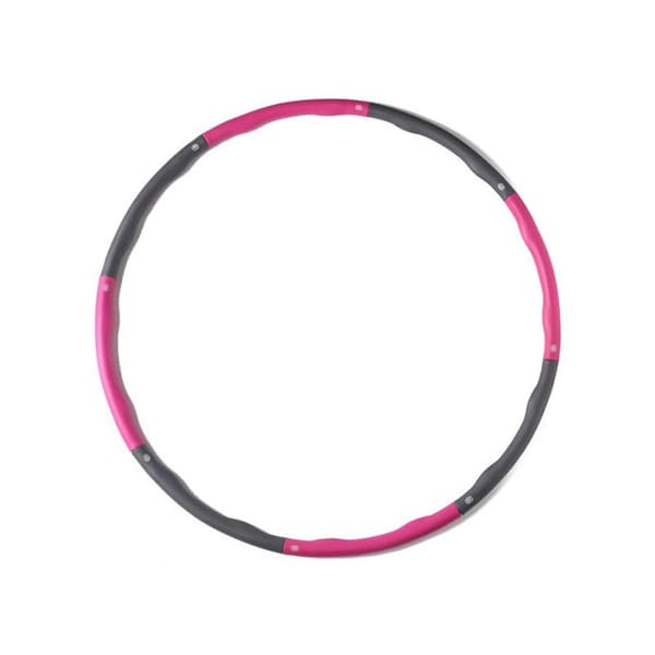 Hula Hoop 95 cm Rosa/Grå / Delbar hula-hoop-ring / Træningsring