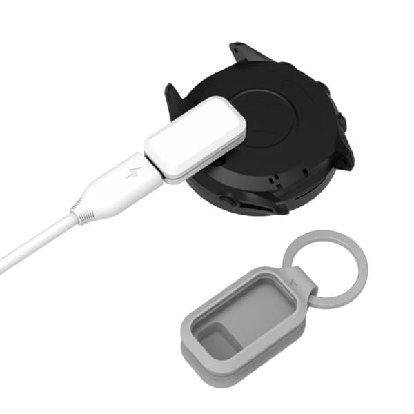 USB-C laddadapter för Garmin Fenix 5/6/7/8 - Vit / laddadapter