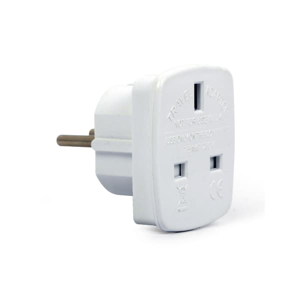 Adapter UK till EU Schuko 7,5A / Reseadapter England EU