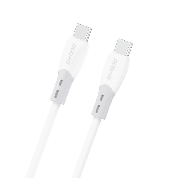 Dudao USB-C-kabel 60W USB-C til USB-C 2 m - hvid