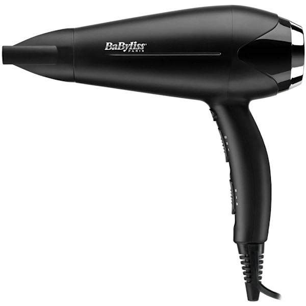 BaByliss Turbo Smooth 2200 D572DE hårtørrer, 2.200 W, keramisk, Sort