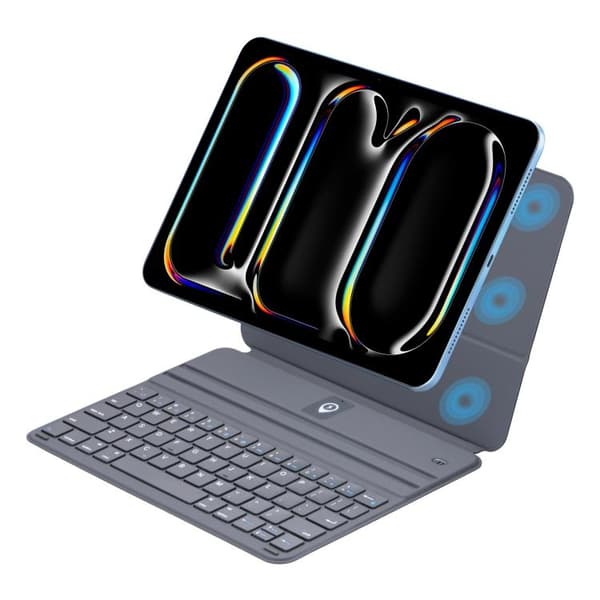 Magnetiskt Tangentbordsfodral till iPad Air 13 2025 - Grå