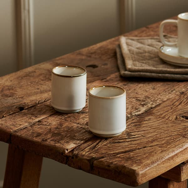 Mineral Marble Espressomugg i keramik - Vit