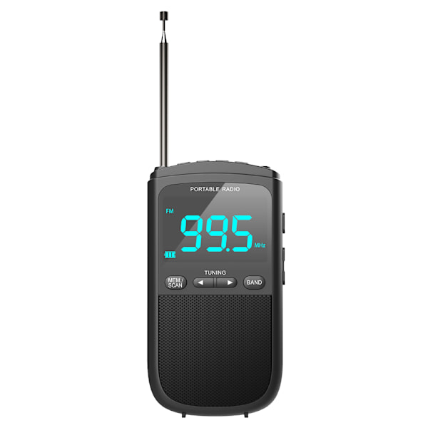 Camry Kannettava miniradio USB-C:llä ja LCD-näytöllä varustettu