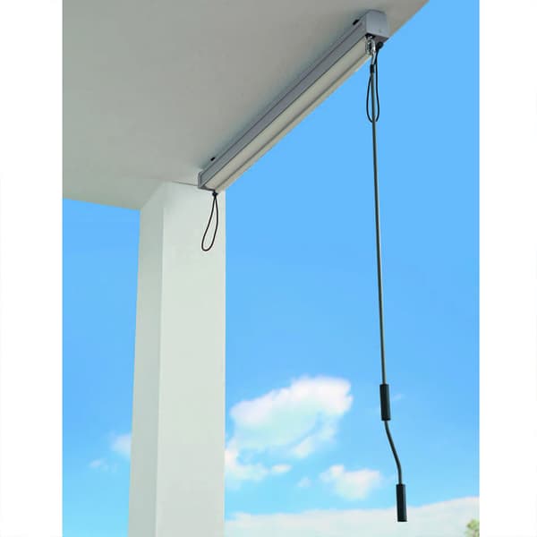 Vertikal markis 1,4 x 2,5 m / beige kassettmarkis med vev / sol