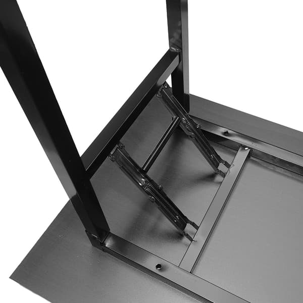 Hopfällbart bord 120×60×75 cm / fällbart skrivbord med stålram