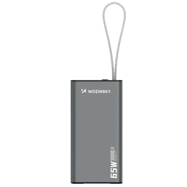 30000mAh powerbank med 65W hurtigopladning, 2xUSB-C og 1xUSB ti