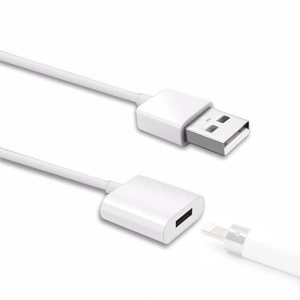 USB-opladerkabel til Apple Pencil med fleksibel forlængelse