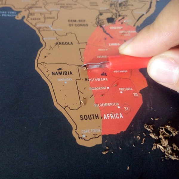 Scratch map maailmankartta