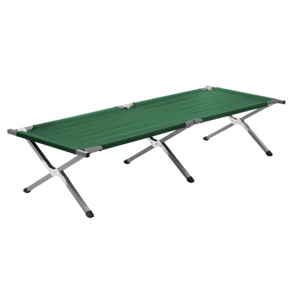 Sammenklappelig campingseng 190×62×42 cm / feltseng med stålram