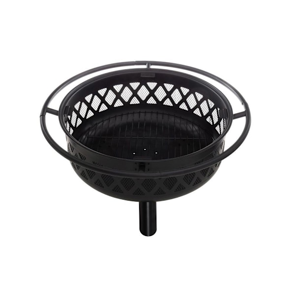 Mustang Livingston-pejs Ø91 cm med grillrist og gnistfanger