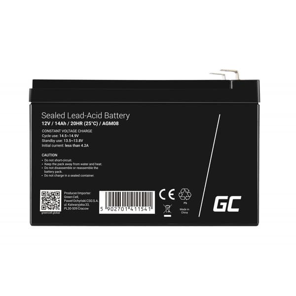 Green Cell AGM Akku 12V 14Ah
