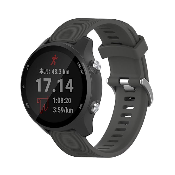 Silikonearmbånd til Garmin Forerunner 245 / 245 Music - Grå