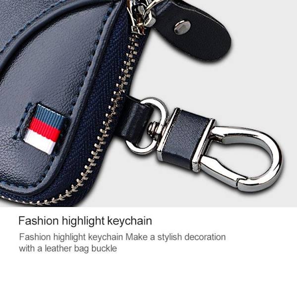Monikäyttöinen avainkotelo / avainlompakko aidosta nahasta