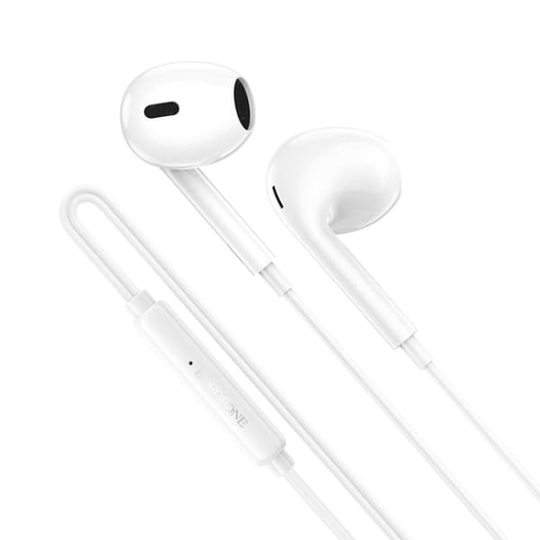 Borofone BM100 In-Ear Headset med USB-C 1,2 m - Hvid
