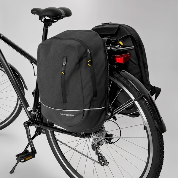 Wozinsky 2i1 Cykelväska och ryggsäck 30L - Svart