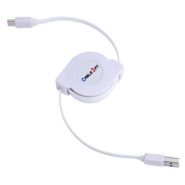 Utdragbar trasselfri laddkabel USB-C - 1 meter