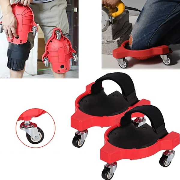 Rullaava polvityyny, jossa on säädettävä hihna ja ergonominen m