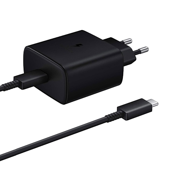 Samsung EP-TA845 Hurtiglader 45W med USB-C kabel Sort