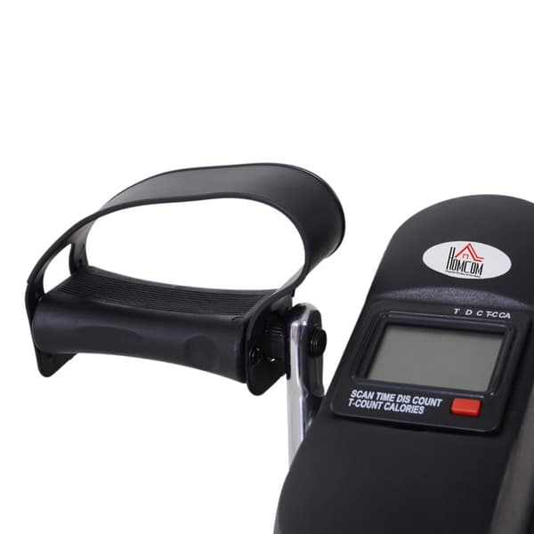 Pedaltræner til arme og ben / kompakt minicykel med LCD-display