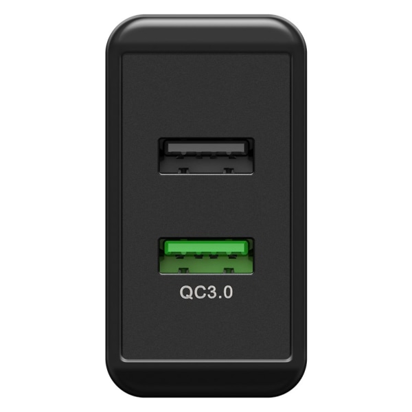 Goobay Dual USB-Lader QC3.0 28W - Sort