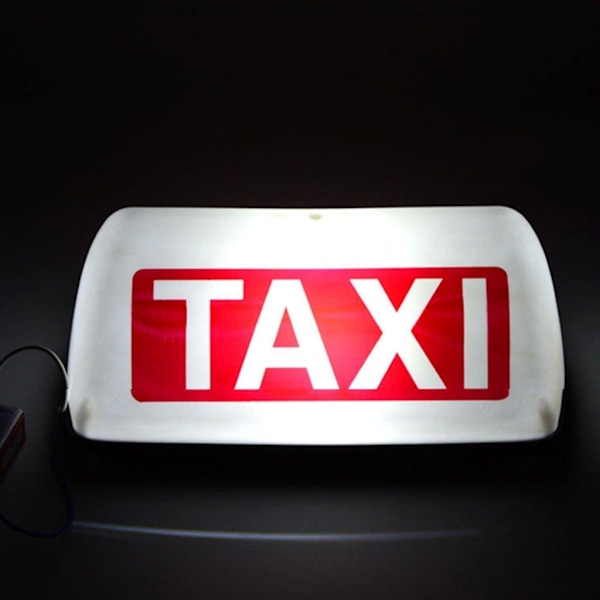 Magnetisk TAXI skylt med belysning
